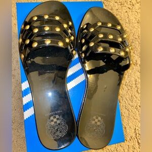 Black Studded Sandals